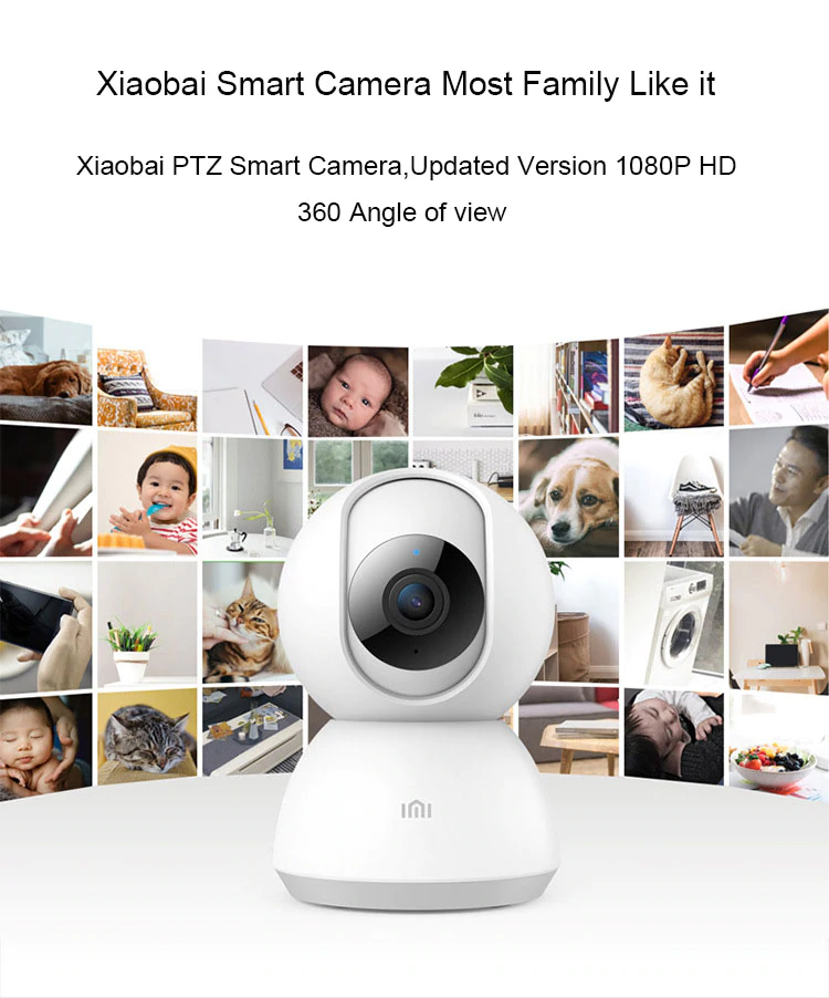 Updated Version Xiaomi Mijia Smart IP Camera 1080P WiFi Pan-tilt Night Vision 360 Degree View Motion Detection Security Monitor