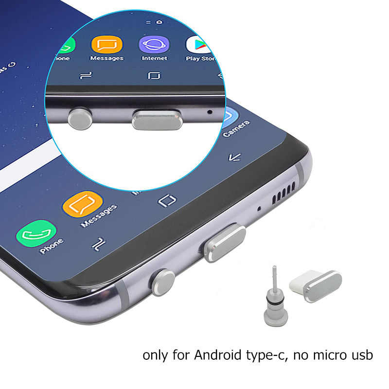IPUMYNO Type-C Phone Charging Port 3.5mm Earphone Jack Sim Card Type C Anti Dust Plug For Samsung S9 S8 2017 Huawei P9 P10 P20