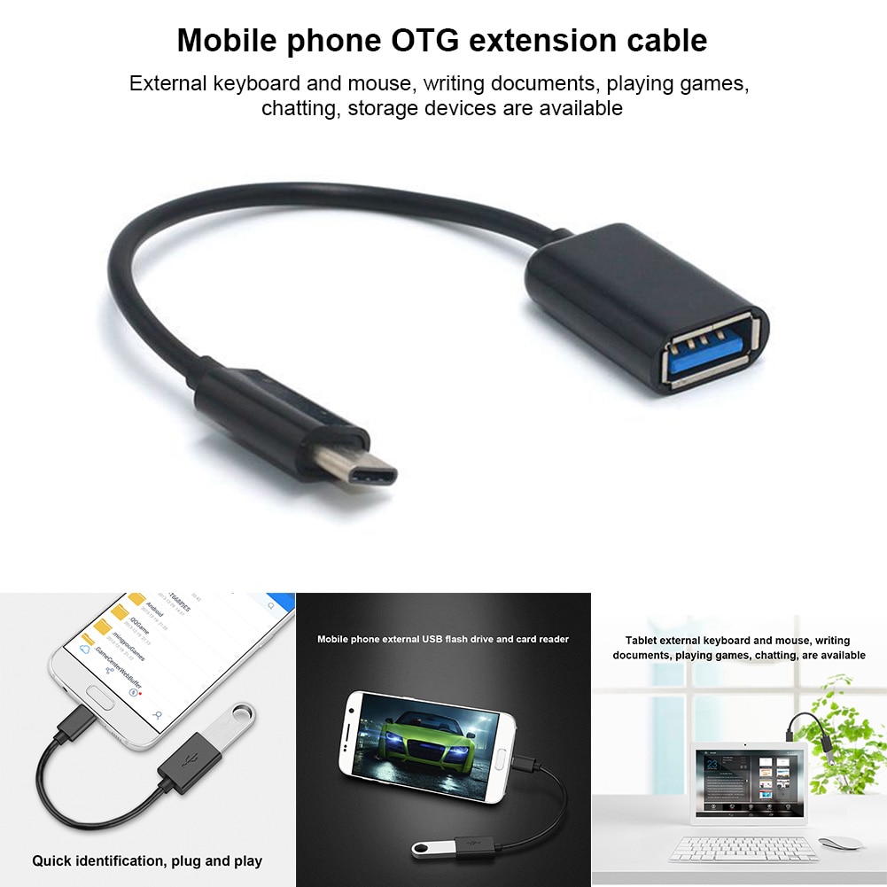 Type-C OTG Adapter Cable USB 3.1 Type C Male To USB 3.0 A Female OTG