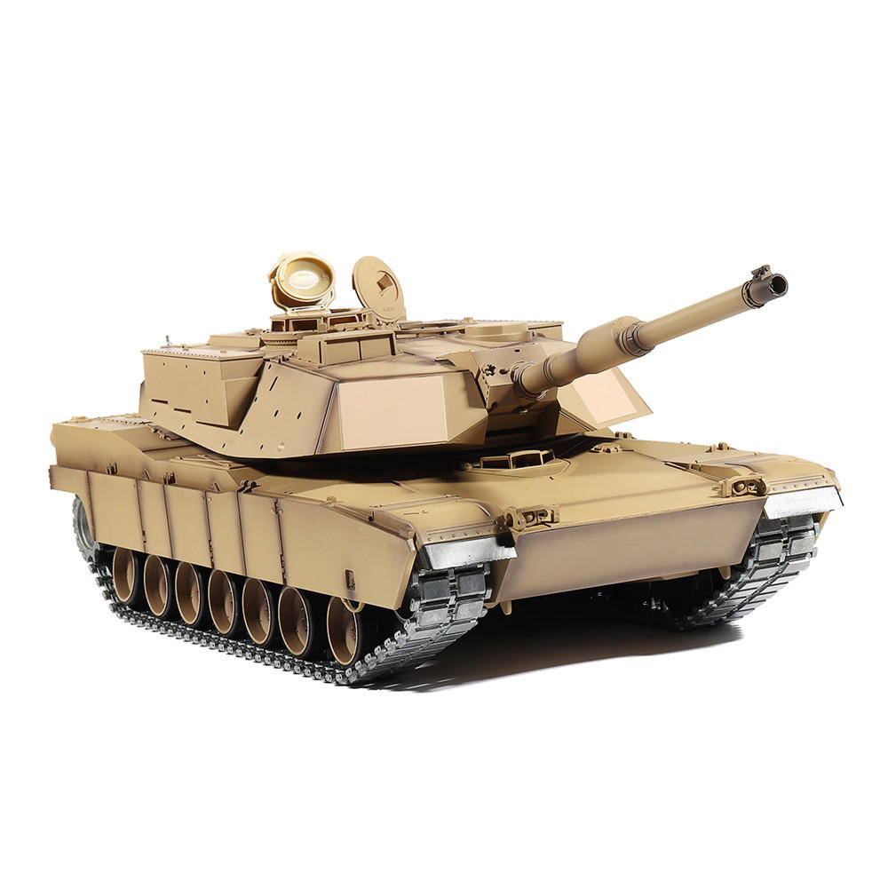 Heng Long 3918-1 1/16 2.4G M1A2 Rc Car Battle Tank Metal Track with Sound Smoke Toy