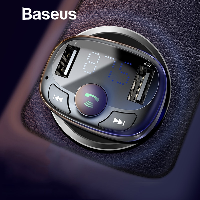 Car Chargers AliExpress Baseus Car Charger for iPhone Mobile Phone Handsfree FM Transmitter