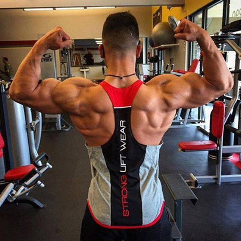Men's Tank Tops Gyms Workout Fitness Bodybuilding sleeveless shirt Male Cotton