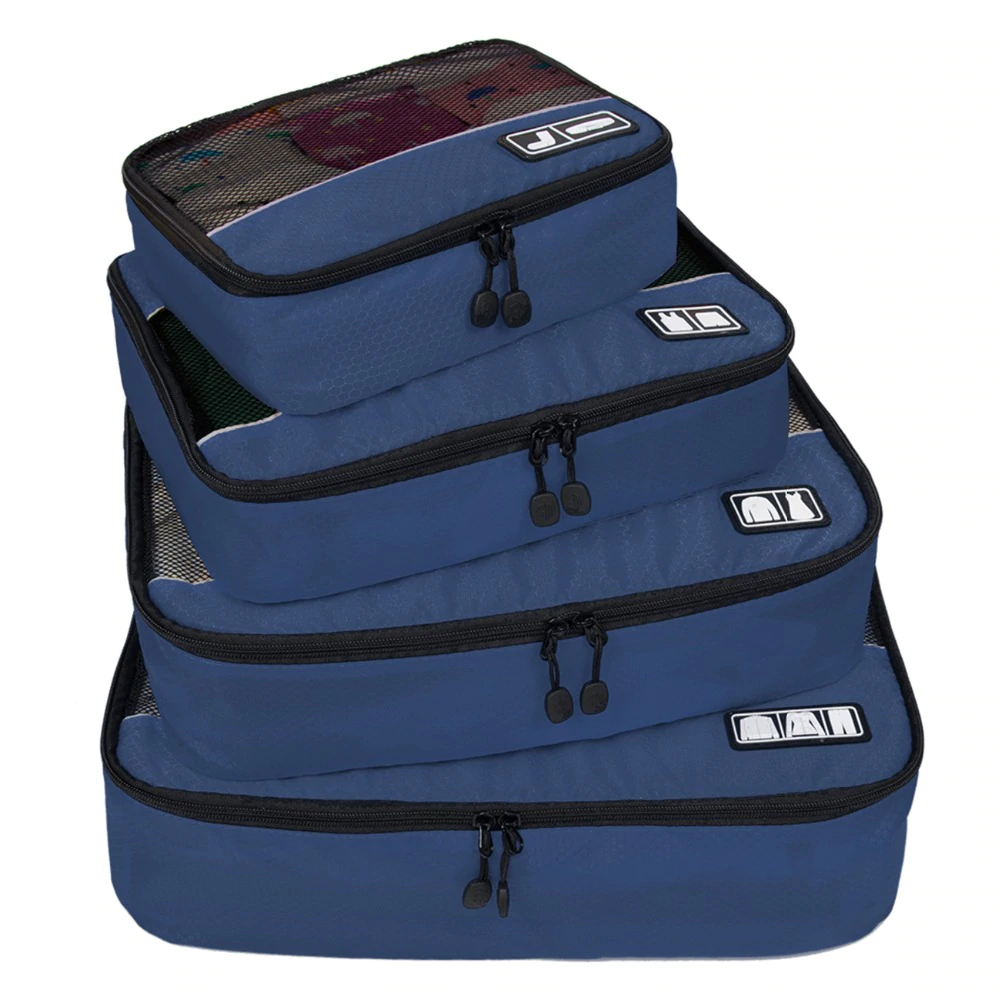 BAGSMART Breathable 4 Set Packing Verpakking Cubes Reizen Bagage Organizer Cube set Fit 23" Carry on Suitcase Travel Bag