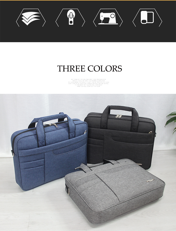 Brand Waterproof Men Women 14 15.6 inch Laptop Briefcase Business Handbag for Men Large Capacity Messenger Shoulder Bag