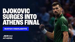 Highlights: Djokovic passes Hanfmann test, soars into Athens 2025 final | Lorenzo Musetti vs Seba…