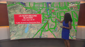 I-5 northbound still partially blocked near Olympia hours after collision involving semi-truck | …