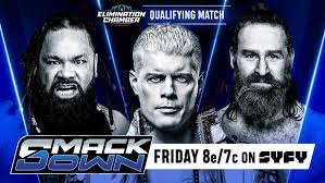 SmackDown preview, Feb. 13, 2026: Cody Rhodes, Jacob Fatu, and Sami Zayn battle in a Elimination …