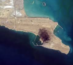 Satellite images provide view inside Iran at war | Satellite Images Show Burning Iranian Naval Sh…