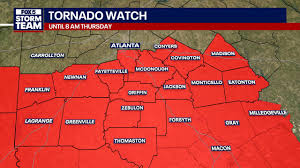 Severe storms rolling through metro Atlanta, Tornado Watch in effect | Severe weather threat: Wha…