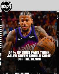 Suns Reacts: Should Jalen Green come off the bench? | Phoenix Suns guard Jalen Green on shooting …