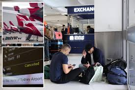 Chaos strikes Sydney Airport as dozens of flights are canceled due to weather | Thousands of Pass…