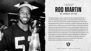 Raiders mourn the passing of Rod Martin | Raiders Super Bowl legend Rod Martin dies at 72, team a…