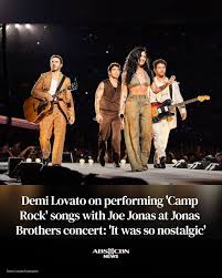 ‘WE HAD A BLAST’ Demi Lovato basked in nostalgia as she performed “Camp Rock” songs with Jonas Br…