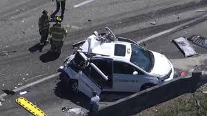 7 hurt, including 1 child, after cement truck, taxi collide on I-595 offramp | 7 hurt in crash wi…