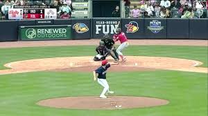 Esmerlyn Valdez homers (9) on a line drive to left field. | Esmerlyn Valdez’s two-run homer | Pir…