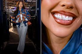 Jordyn Woods Wore a Tooth Charm with a Lovingly Blinged-Out Detail for Her Fiancé, Knicks Star K…