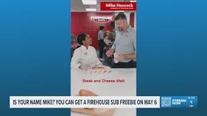 REMINDER: Firehouse Subs is giving out a free sandwich today to anyone with this name | Firehouse…