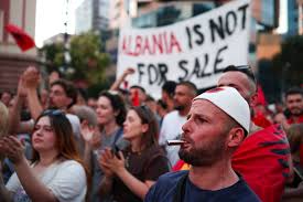 Albania protests swell as opposition to Kushner resort persists | Albania protests swell as oppos…