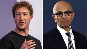 Meta sinks 8%, continuing record losing streak, while Microsoft jumps 15% as AI trade splits | Mi…