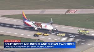 Southwest Airlines flight 1243 from Fort Myers, Florida nose gear tires ‘lost pressure’ during la…