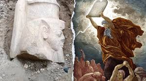 Giant statues of pharaoh with Moses link discovered after farmer finds inscribed stone | A Farmer…